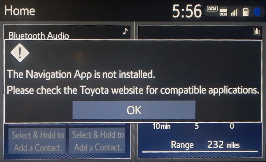 Where's My Way? Tackling Toyota Navigation App Not Installed